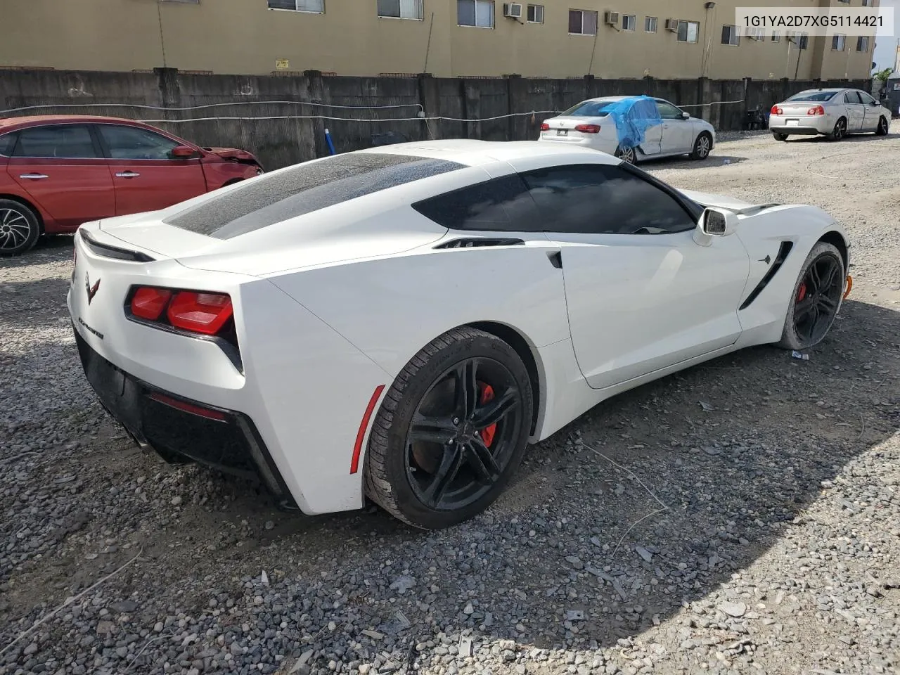 2016 Chevrolet Corvette Stingray 1Lt VIN: 1G1YA2D7XG5114421 Lot: 78599544