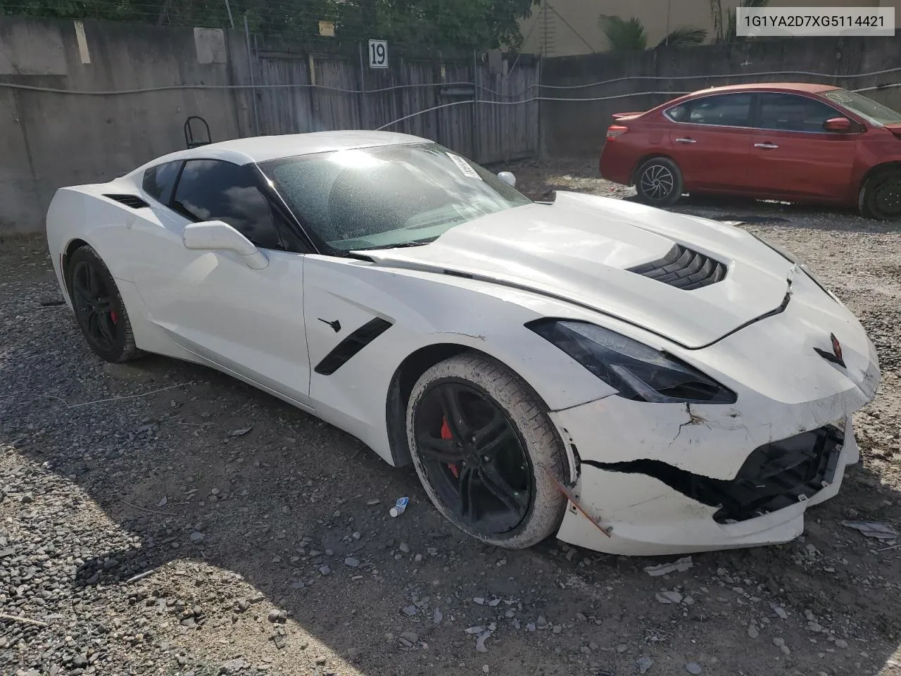 2016 Chevrolet Corvette Stingray 1Lt VIN: 1G1YA2D7XG5114421 Lot: 78599544