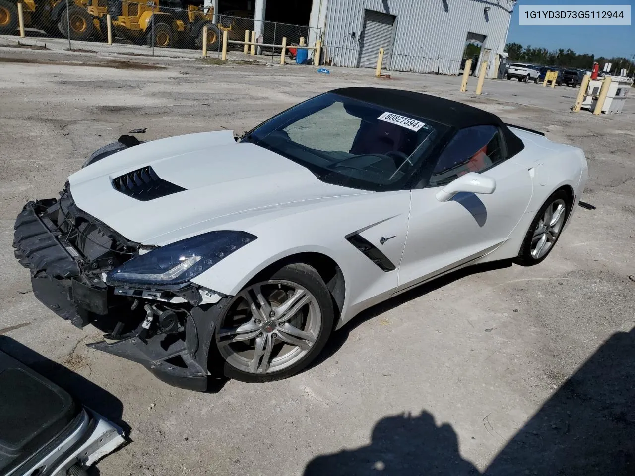 2016 Chevrolet Corvette Stingray 2Lt VIN: 1G1YD3D73G5112944 Lot: 80827594