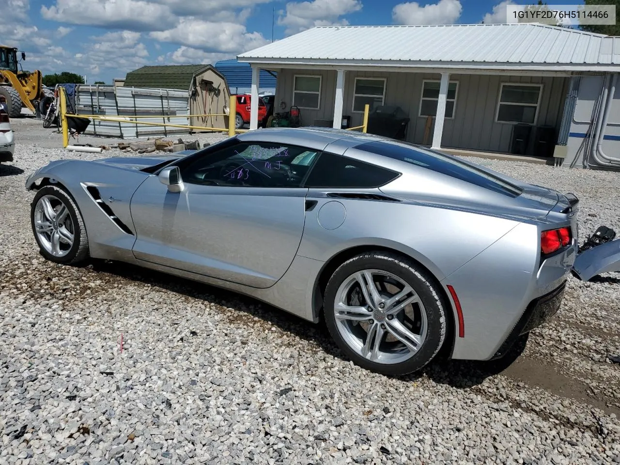 2017 Chevrolet Corvette Stingray 3Lt VIN: 1G1YF2D76H5114466 Lot: 51660324