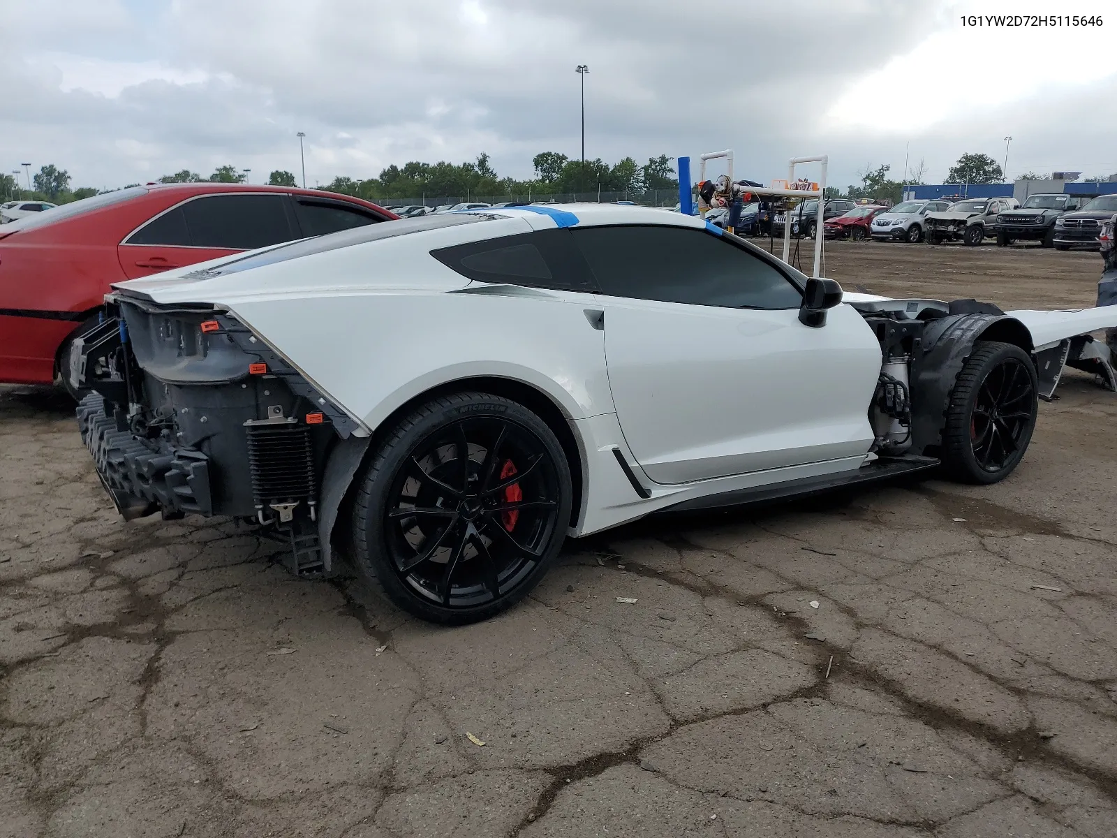 1G1YW2D72H5115646 2017 Chevrolet Corvette Grand Sport 1Lt