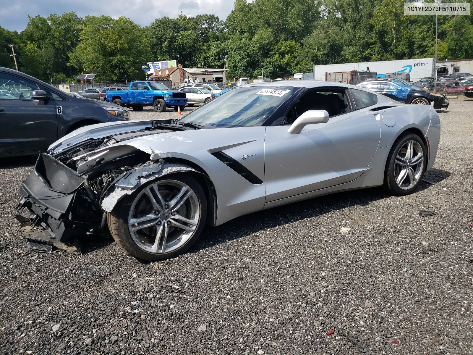 2017 Chevrolet Corvette Stingray 3Lt VIN: 1G1YF2D73H5110715 Lot: 66374514