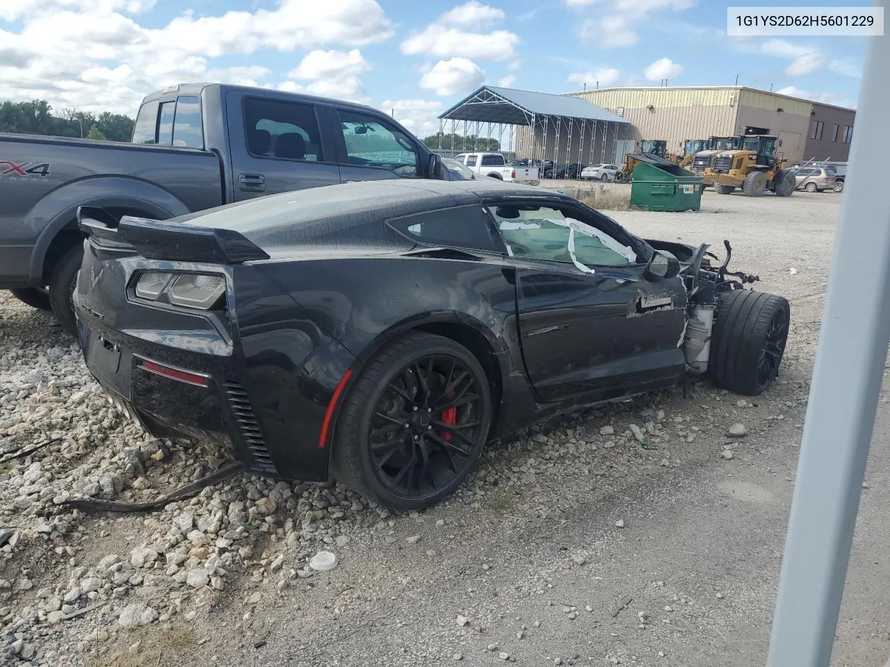 2017 Chevrolet Corvette Z06 2Lz VIN: 1G1YS2D62H5601229 Lot: 66665184