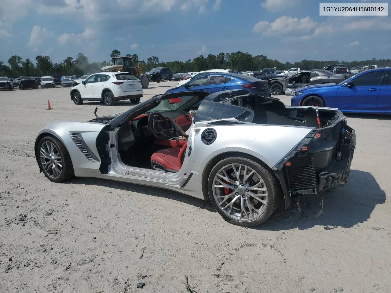 2017 Chevrolet Corvette Z06 3Lz VIN: 1G1YU2D64H5600142 Lot: 72541924