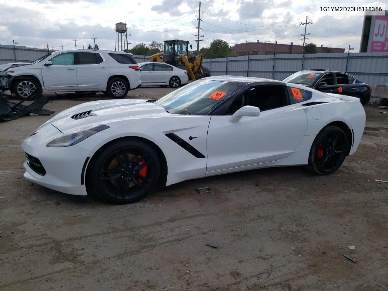 2017 Chevrolet Corvette Stingray Z51 3Lt VIN: 1G1YM2D70H5118356 Lot: 72786214