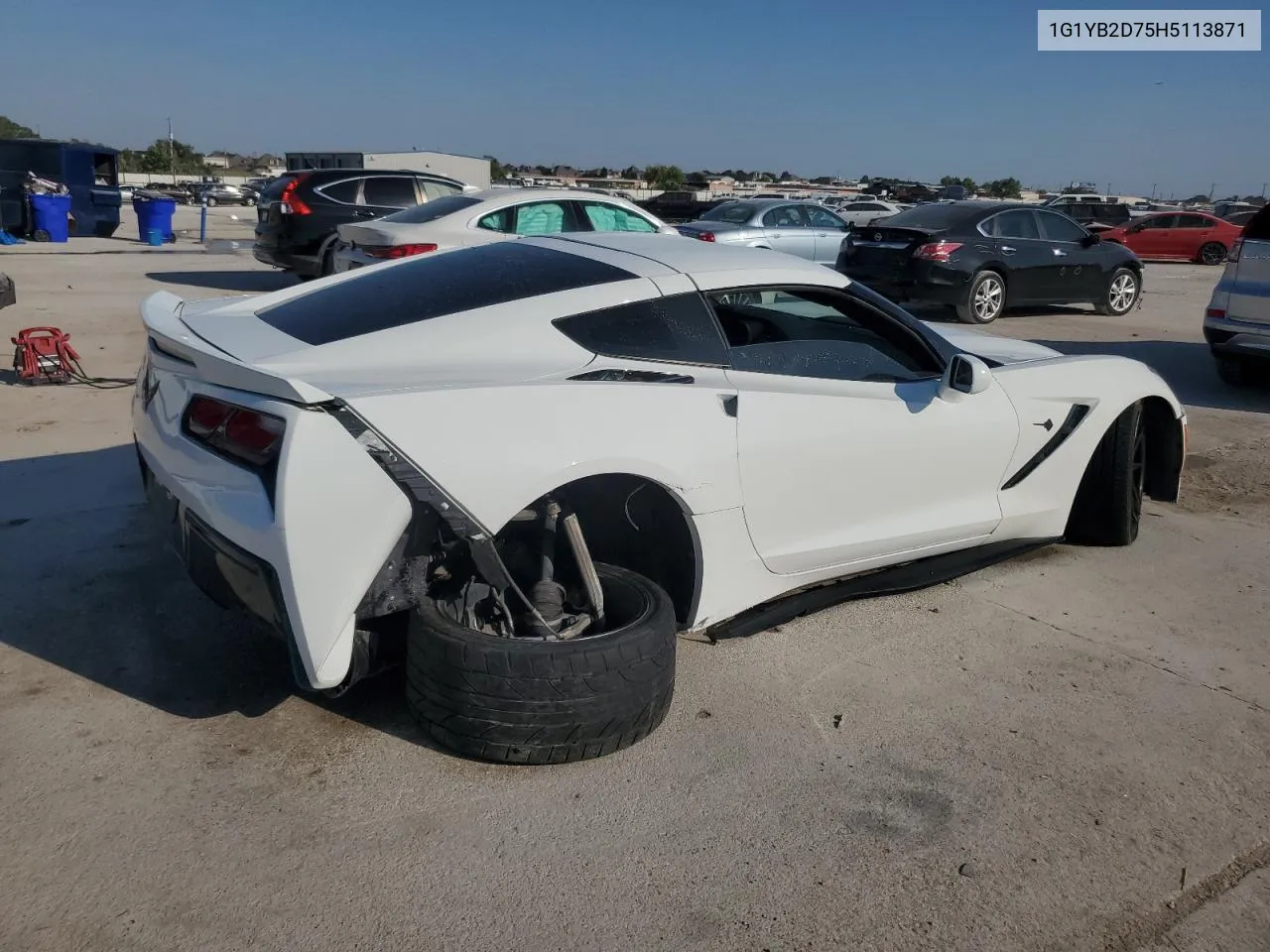 2017 Chevrolet Corvette Stingray 1Lt VIN: 1G1YB2D75H5113871 Lot: 73677114