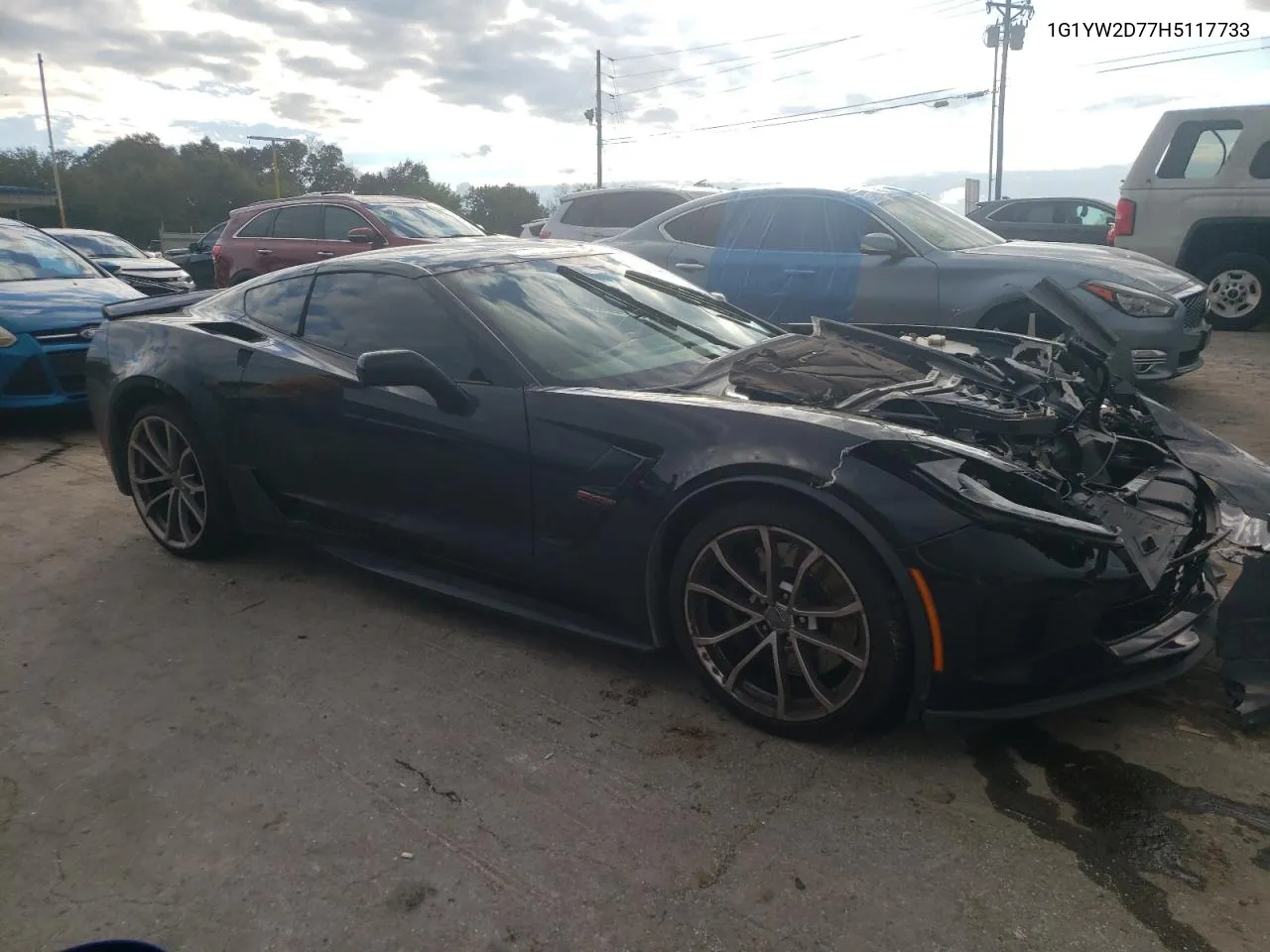 1G1YW2D77H5117733 2017 Chevrolet Corvette Grand Sport 1Lt