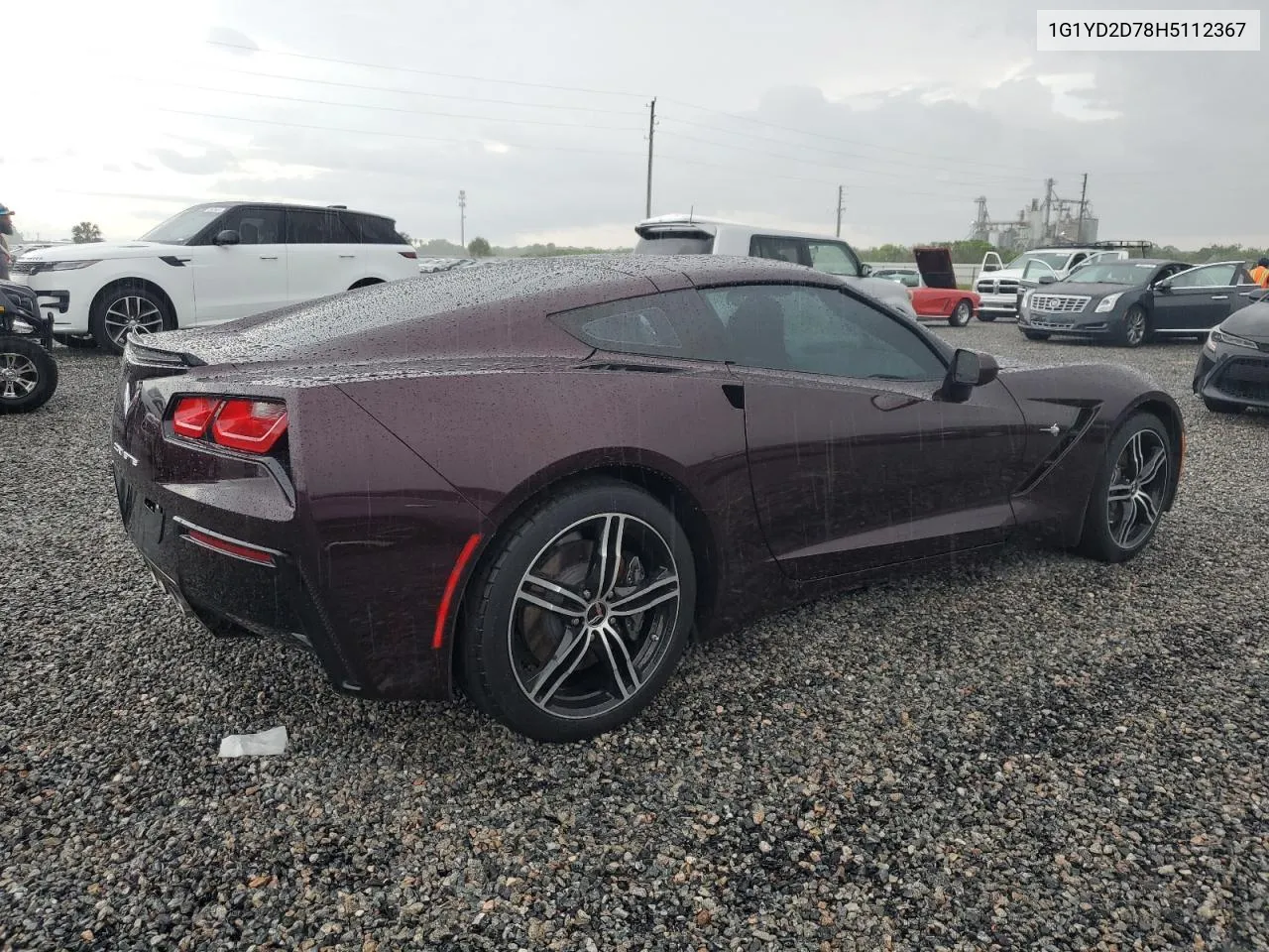 2017 Chevrolet Corvette Stingray 2Lt VIN: 1G1YD2D78H5112367 Lot: 73971084