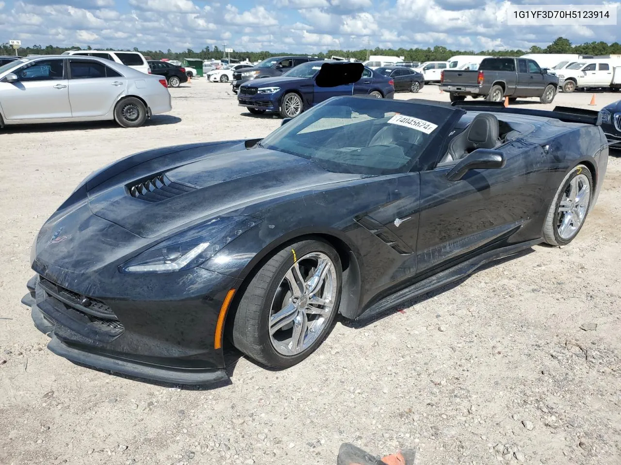 2017 Chevrolet Corvette Stingray 3Lt VIN: 1G1YF3D70H5123914 Lot: 74045624