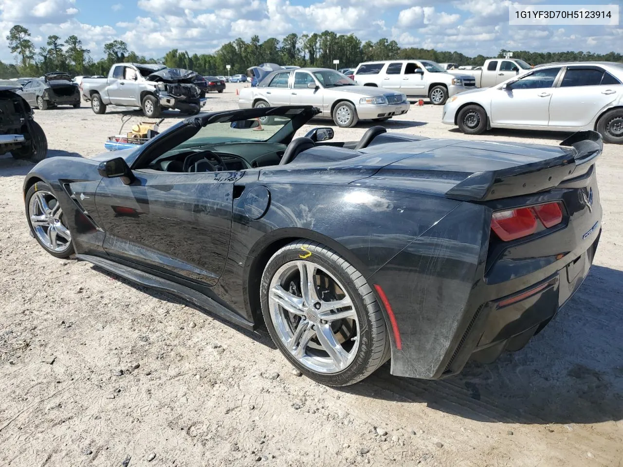 2017 Chevrolet Corvette Stingray 3Lt VIN: 1G1YF3D70H5123914 Lot: 74045624