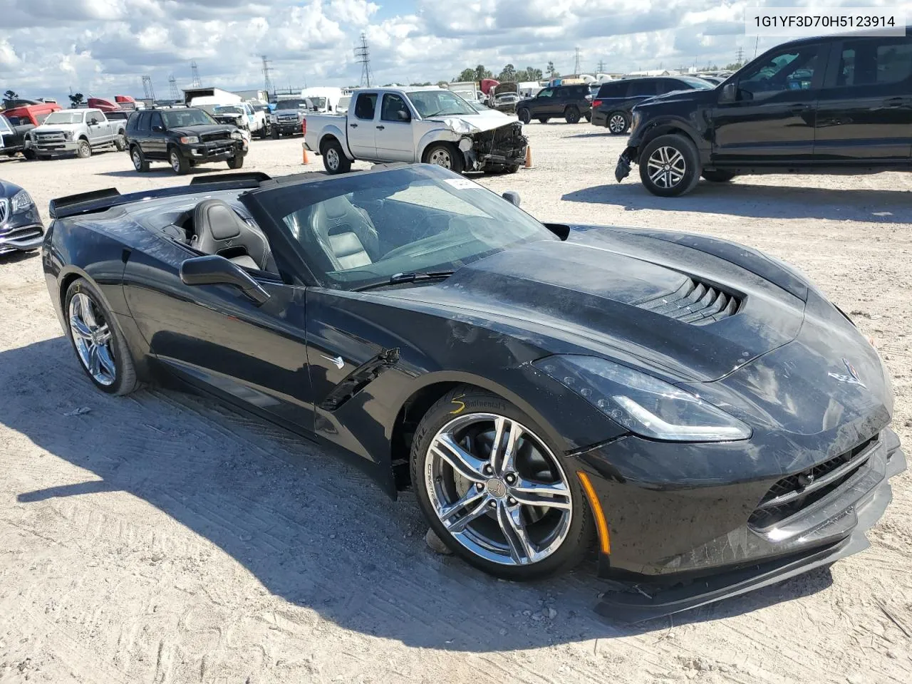 2017 Chevrolet Corvette Stingray 3Lt VIN: 1G1YF3D70H5123914 Lot: 74045624