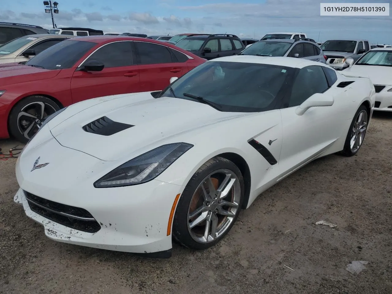 2017 Chevrolet Corvette Stingray Z51 1Lt VIN: 1G1YH2D78H5101390 Lot: 74181514