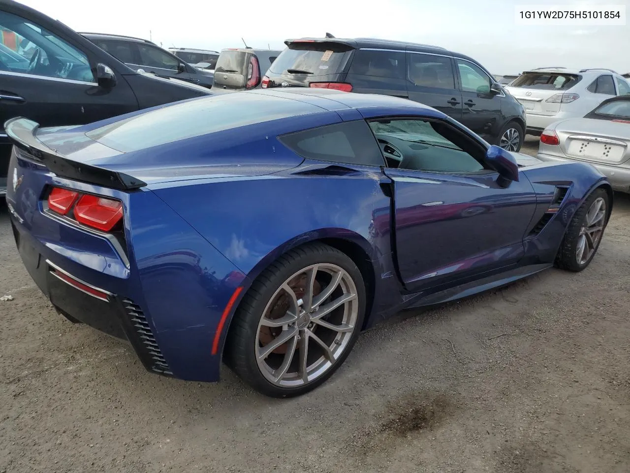 1G1YW2D75H5101854 2017 Chevrolet Corvette Grand Sport 1Lt