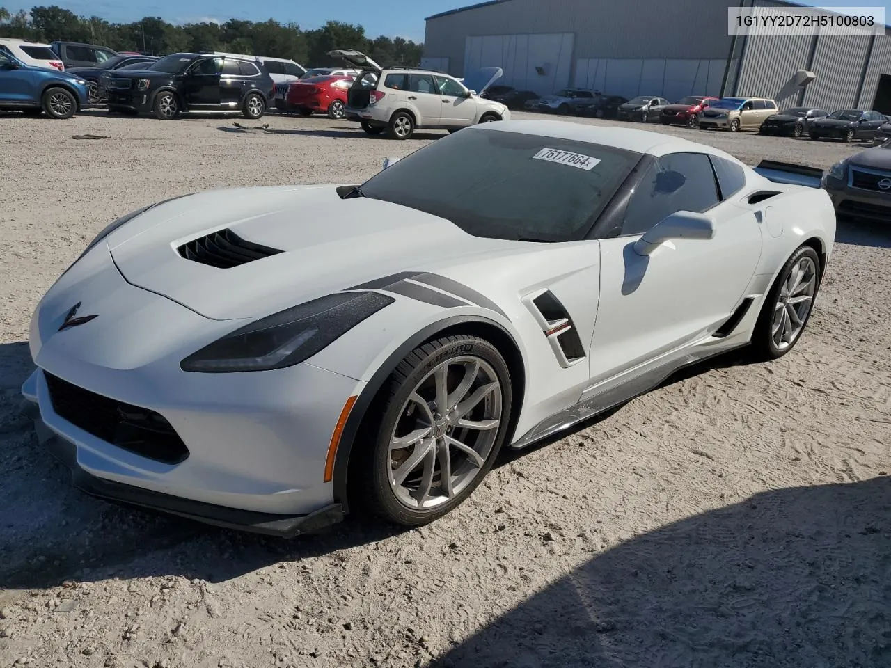 2017 Chevrolet Corvette Grand Sport 2Lt VIN: 1G1YY2D72H5100803 Lot: 76177664