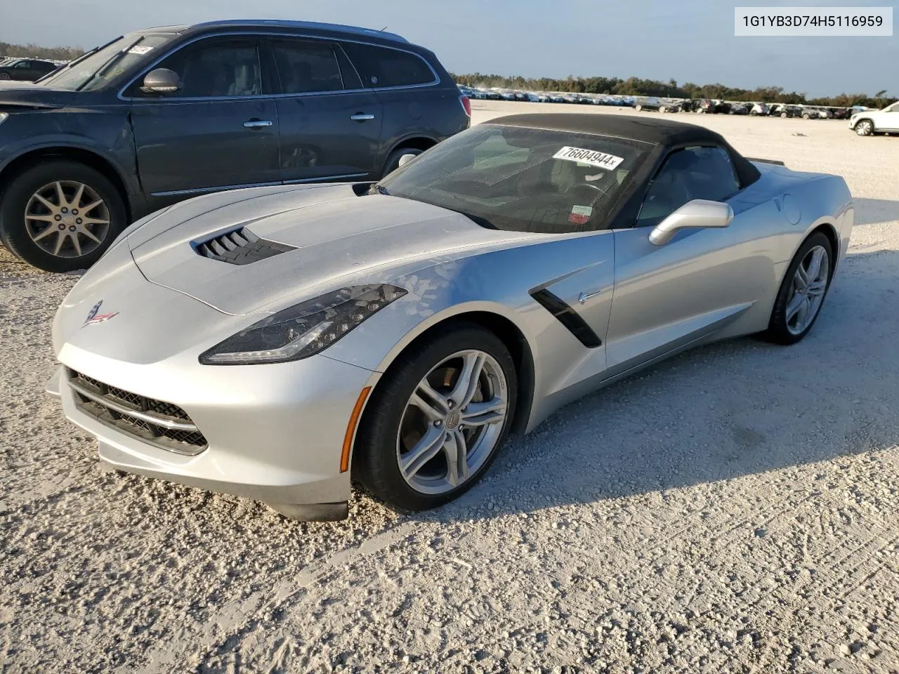 2017 Chevrolet Corvette Stingray 1Lt VIN: 1G1YB3D74H5116959 Lot: 76604944