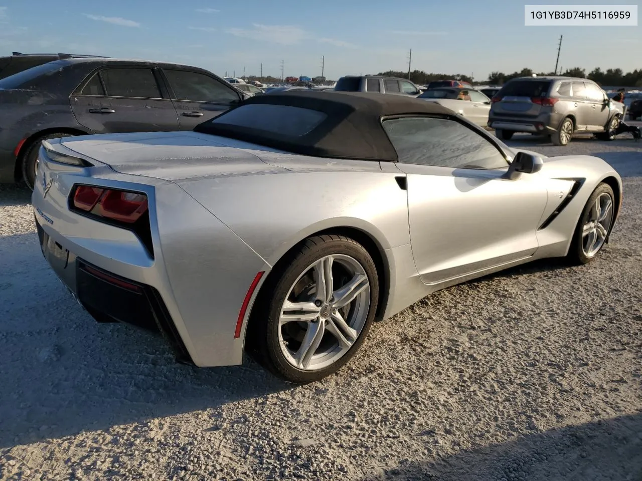 2017 Chevrolet Corvette Stingray 1Lt VIN: 1G1YB3D74H5116959 Lot: 76604944