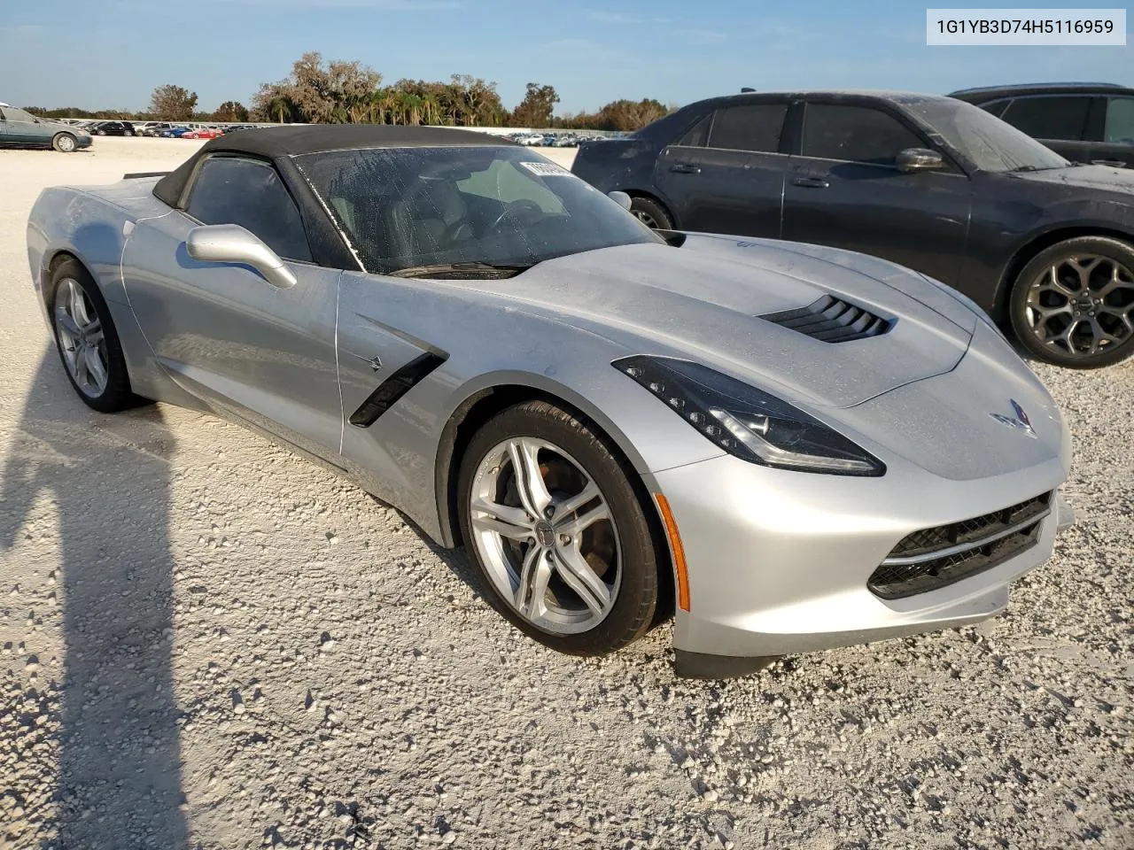 2017 Chevrolet Corvette Stingray 1Lt VIN: 1G1YB3D74H5116959 Lot: 76604944