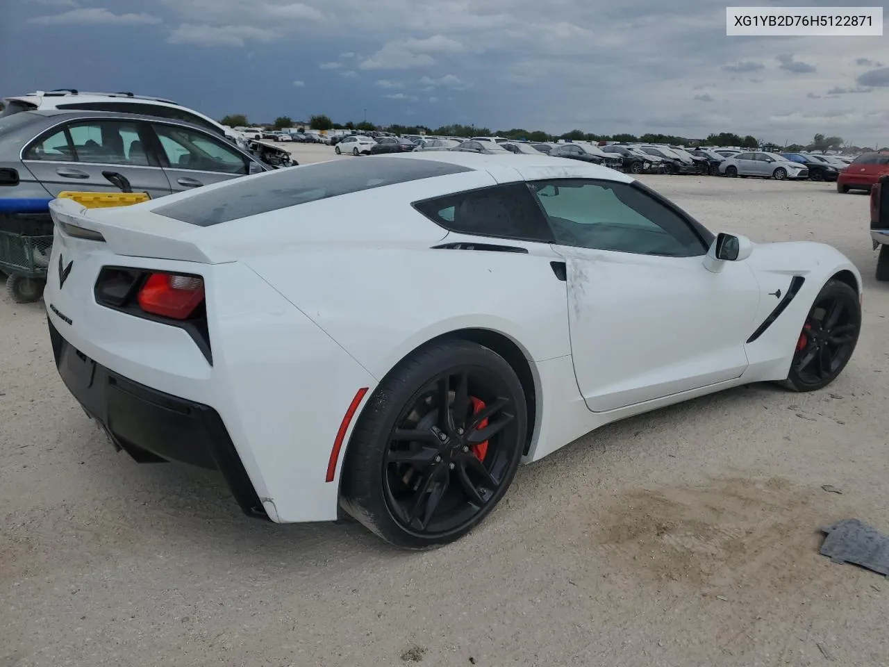 2017 Chevrolet Corvette S VIN: XG1YB2D76H5122871 Lot: 76877814