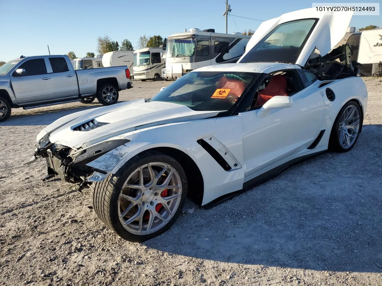 2017 Chevrolet Corvette Grand Sport 1Lt VIN: 1G1YV2D70H5124493 Lot: 77168454