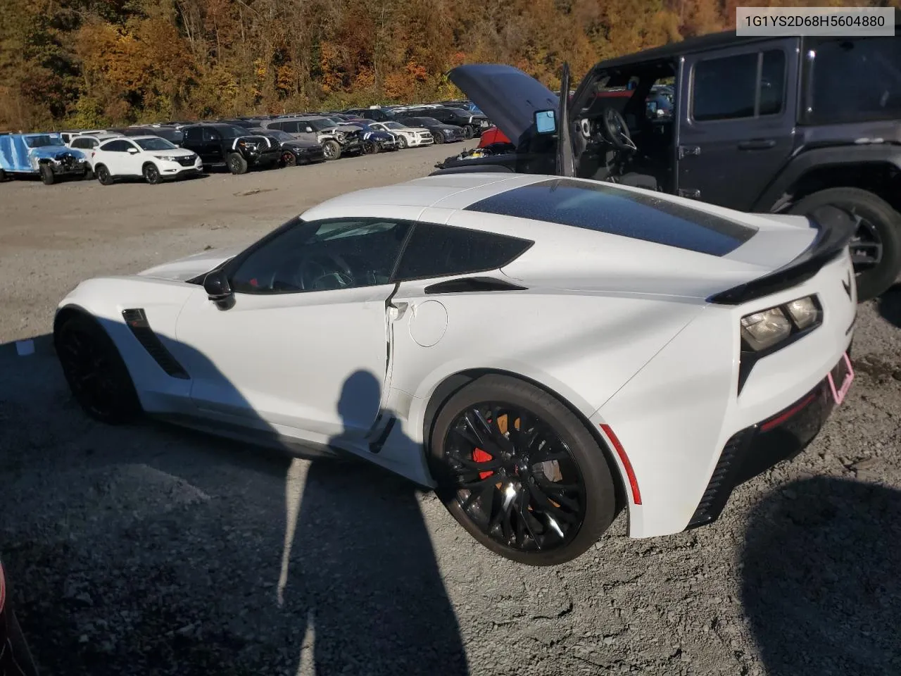 2017 Chevrolet Corvette Z06 2Lz VIN: 1G1YS2D68H5604880 Lot: 77836294