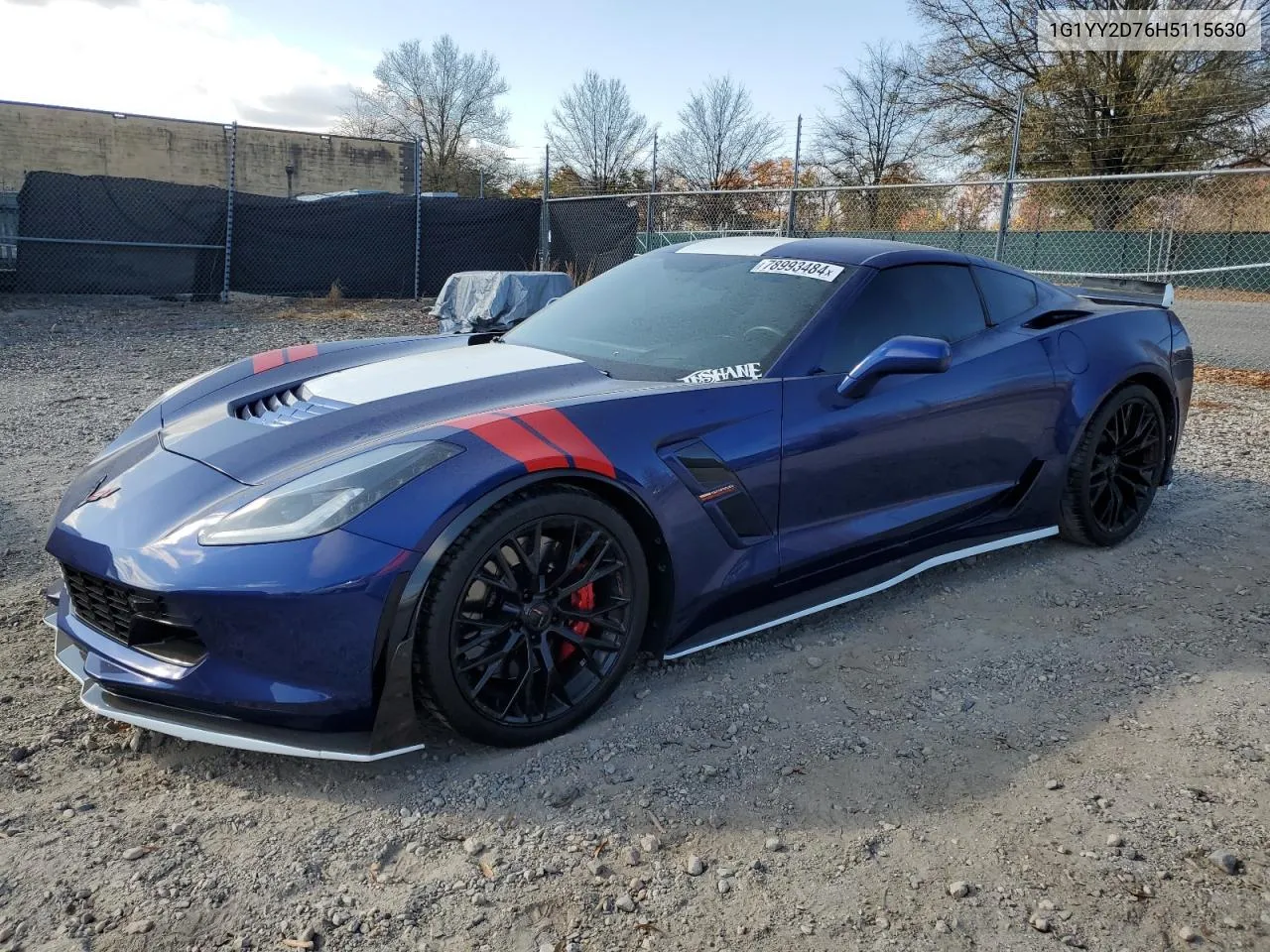 2017 Chevrolet Corvette Grand Sport 2Lt VIN: 1G1YY2D76H5115630 Lot: 78993484