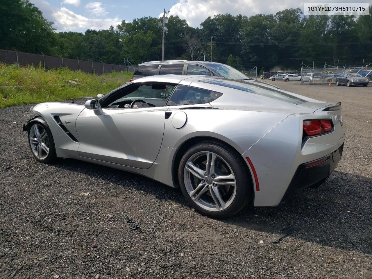 2017 Chevrolet Corvette Stingray 3Lt VIN: 1G1YF2D73H5110715 Lot: 79644404