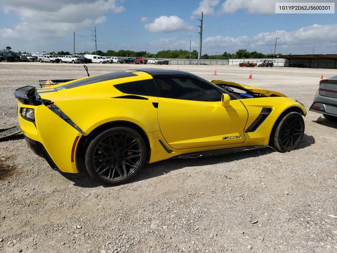 2018 Chevrolet Corvette Z06 1Lz VIN: 1G1YP2D62J5600301 Lot: 64827244