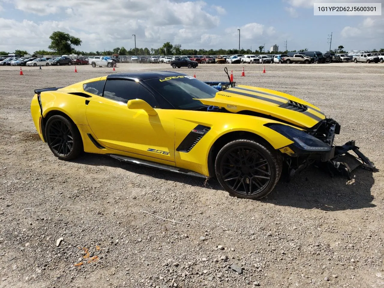 2018 Chevrolet Corvette Z06 1Lz VIN: 1G1YP2D62J5600301 Lot: 64827244