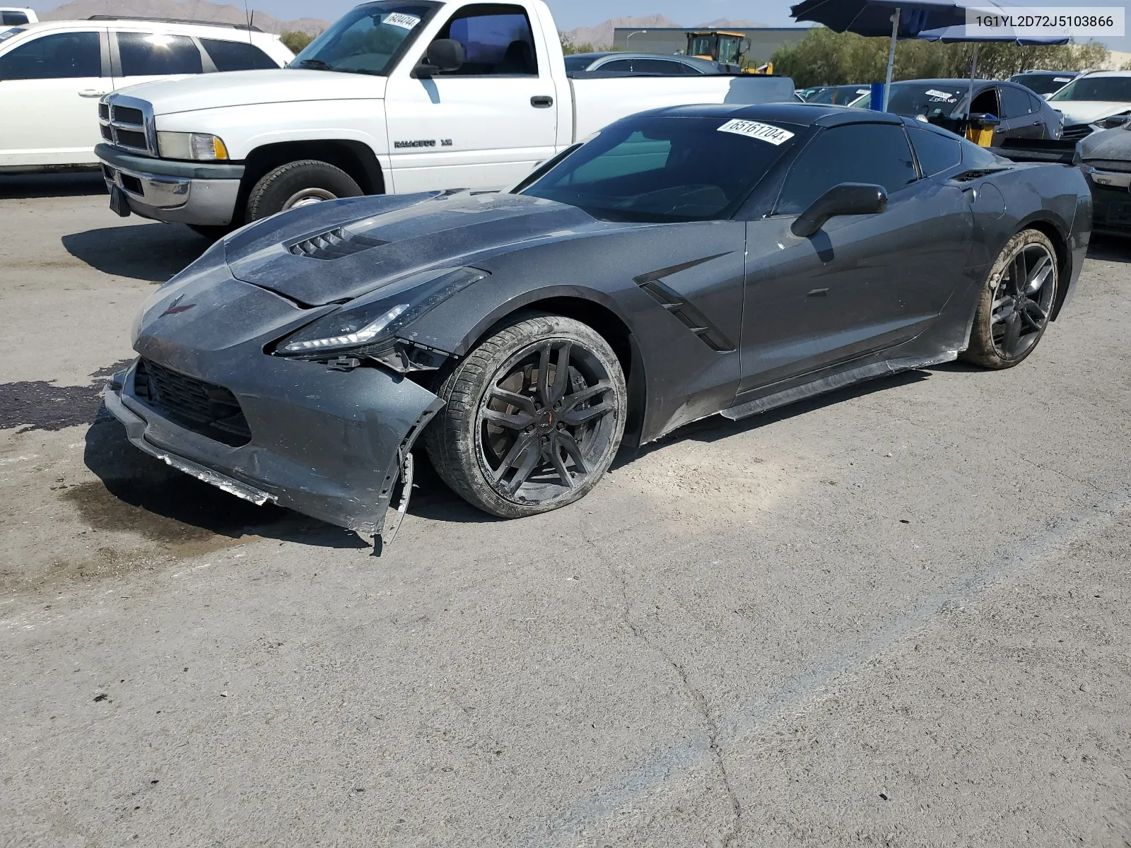 2018 Chevrolet Corvette Stingray Z51 3Lt VIN: 1G1YL2D72J5103866 Lot: 65161704