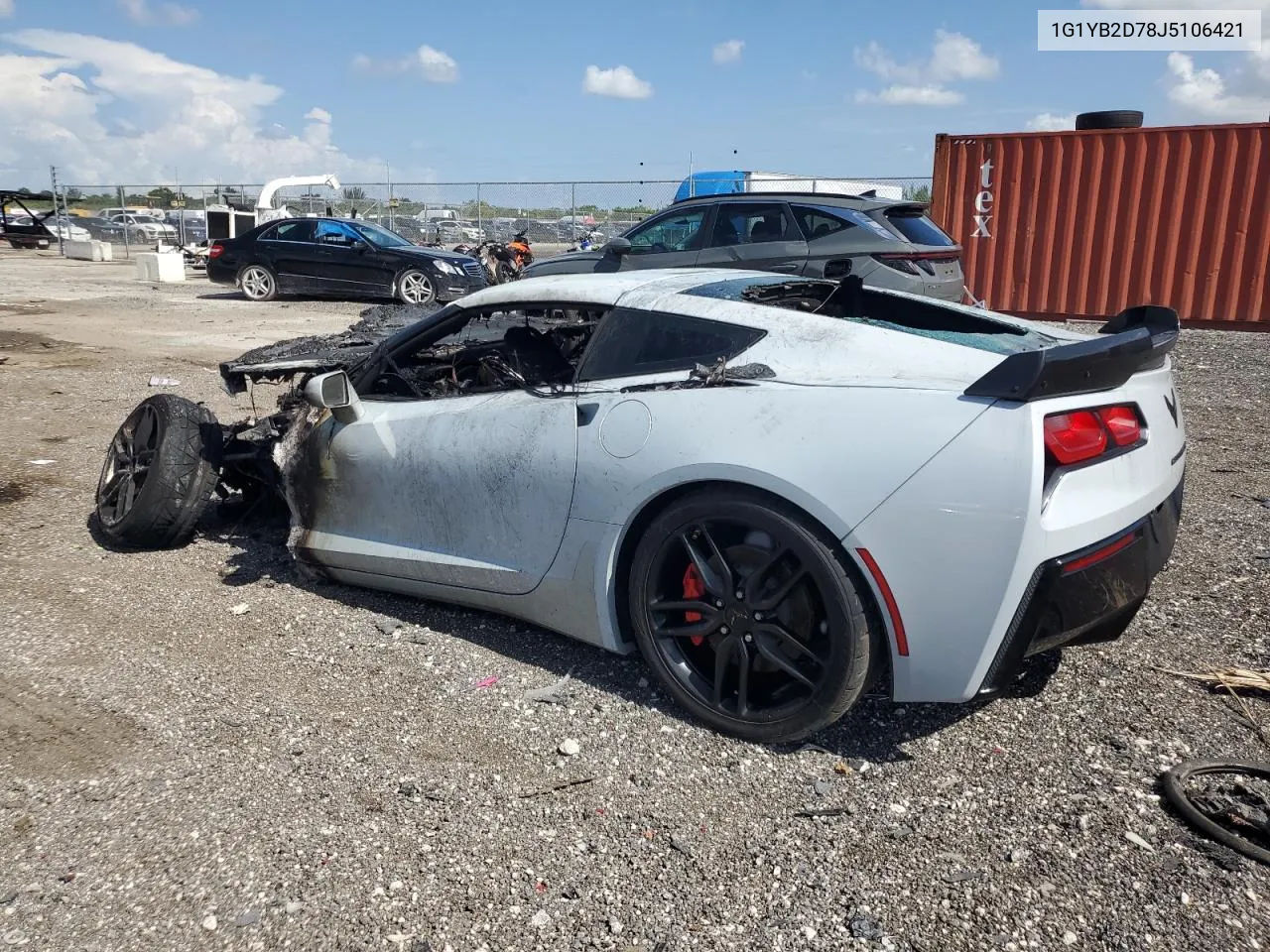 2018 Chevrolet Corvette Stingray 1Lt VIN: 1G1YB2D78J5106421 Lot: 67365074