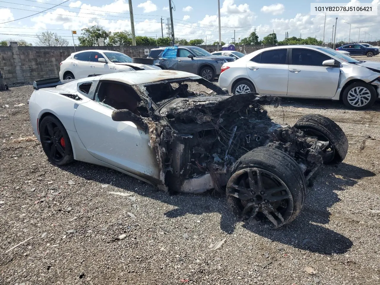 2018 Chevrolet Corvette Stingray 1Lt VIN: 1G1YB2D78J5106421 Lot: 67365074