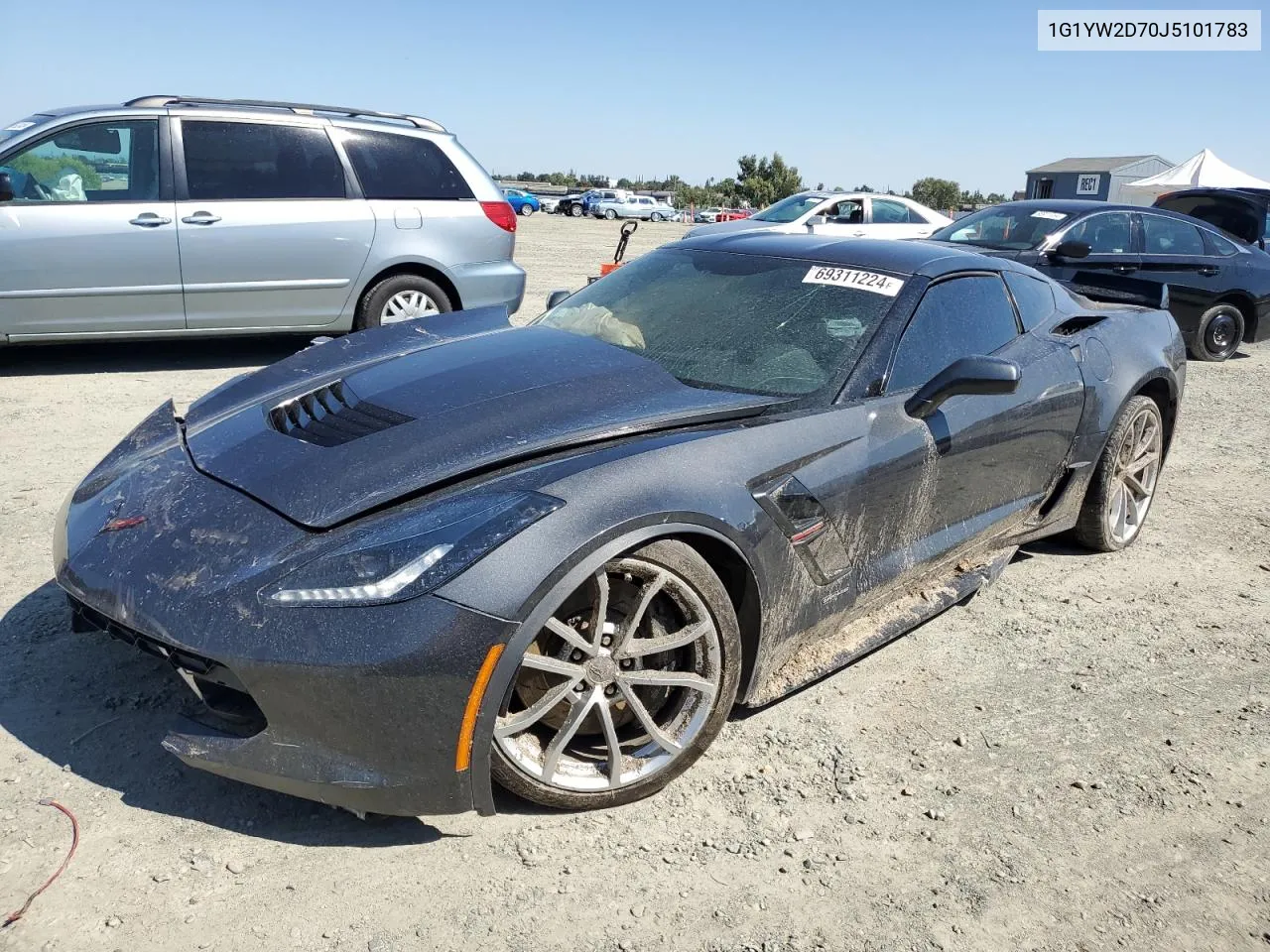 2018 Chevrolet Corvette Grand Sport 1Lt VIN: 1G1YW2D70J5101783 Lot: 69311224