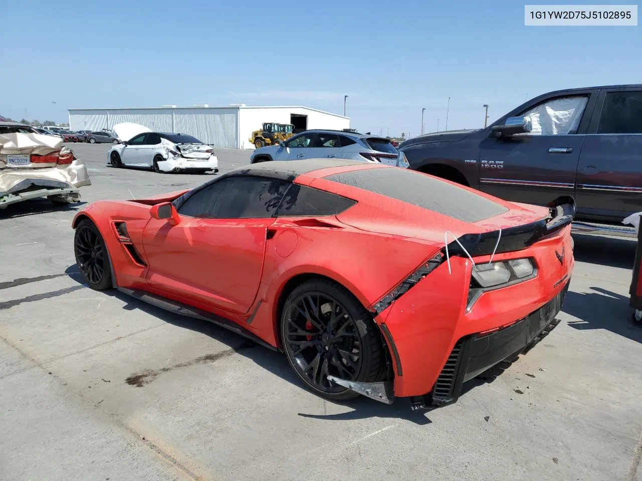 1G1YW2D75J5102895 2018 Chevrolet Corvette Grand Sport 1Lt