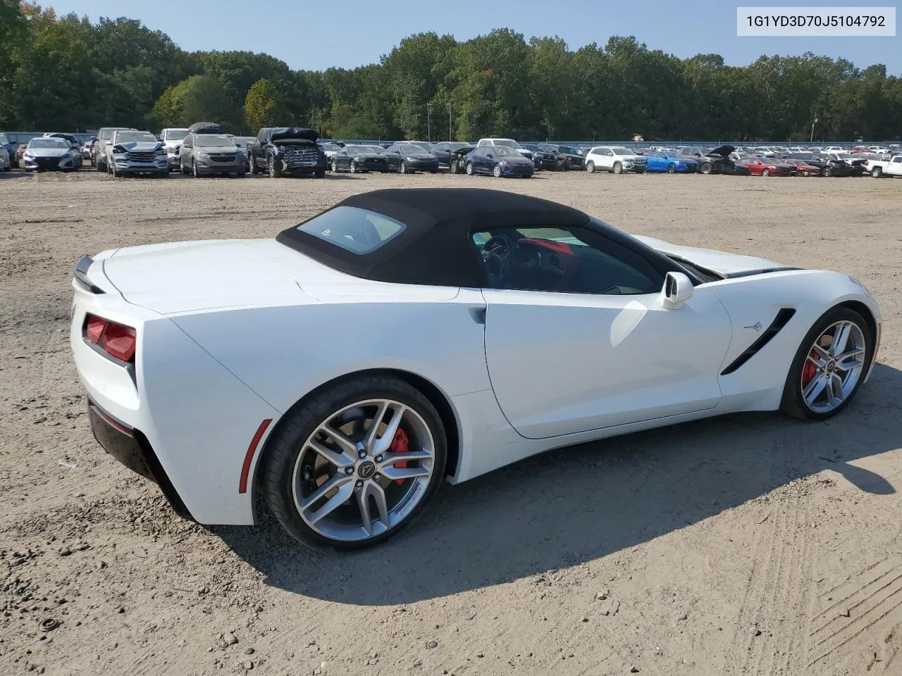 2018 Chevrolet Corvette Stingray 2Lt VIN: 1G1YD3D70J5104792 Lot: 75469634