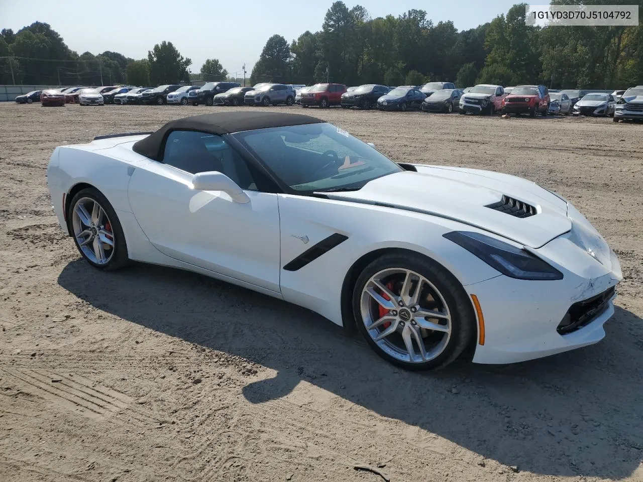 2018 Chevrolet Corvette Stingray 2Lt VIN: 1G1YD3D70J5104792 Lot: 75469634