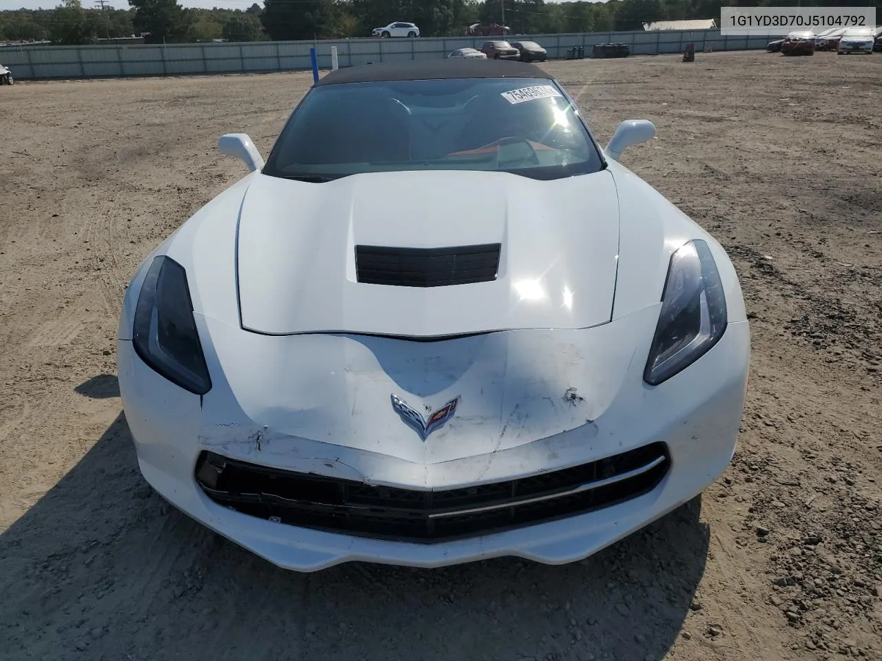 2018 Chevrolet Corvette Stingray 2Lt VIN: 1G1YD3D70J5104792 Lot: 75469634