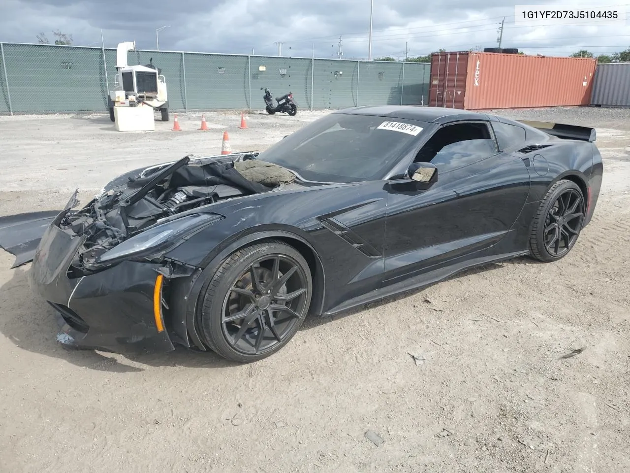 2018 Chevrolet Corvette Stingray 3Lt VIN: 1G1YF2D73J5104435 Lot: 81418874