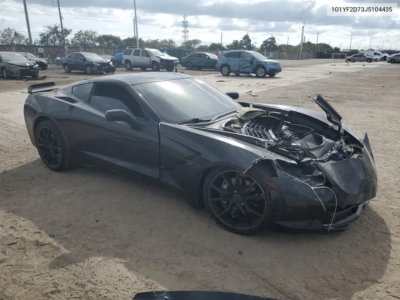 2018 Chevrolet Corvette Stingray 3Lt VIN: 1G1YF2D73J5104435 Lot: 81418874