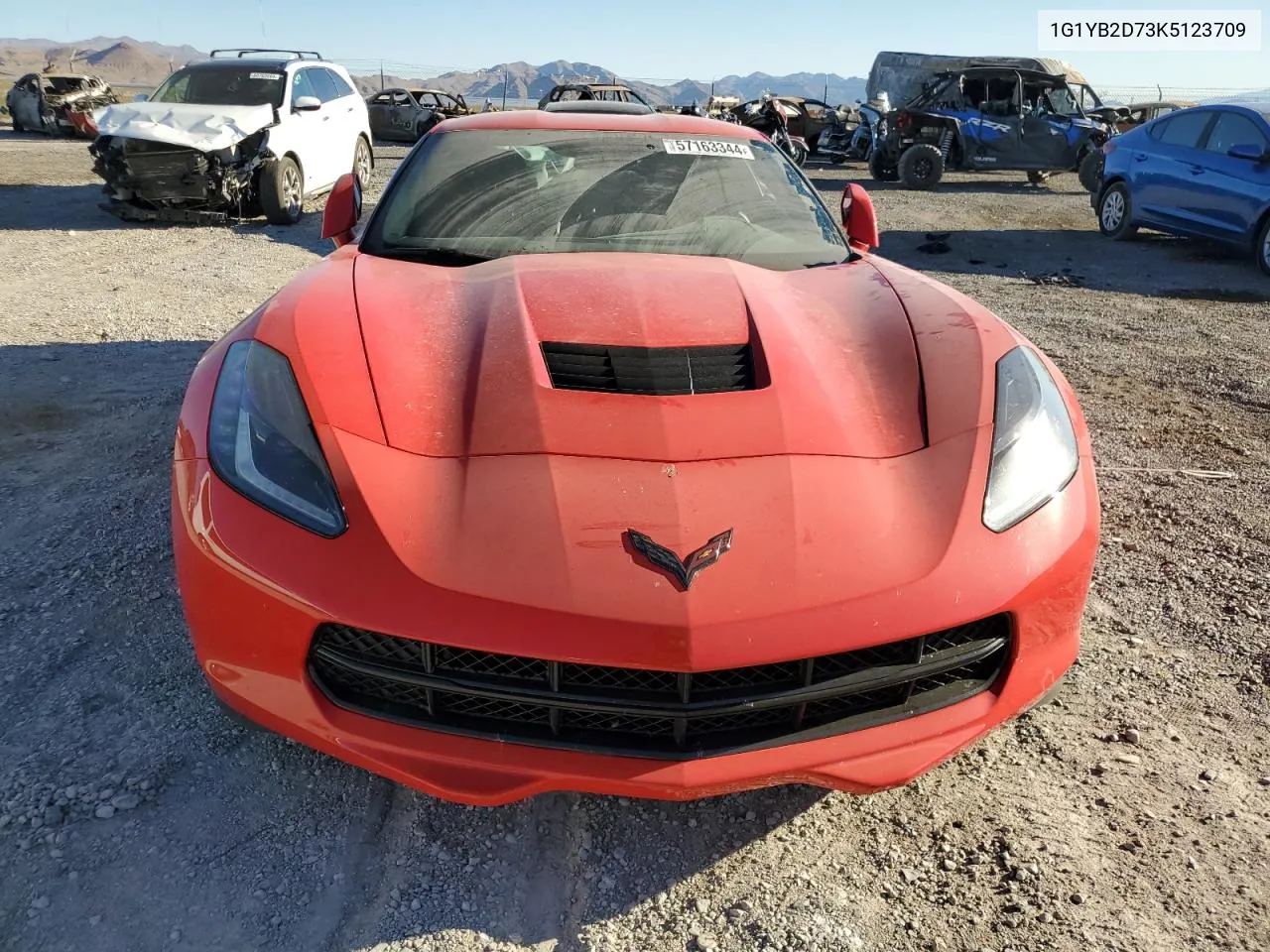 1G1YB2D73K5123709 2019 Chevrolet Corvette Stingray 1Lt