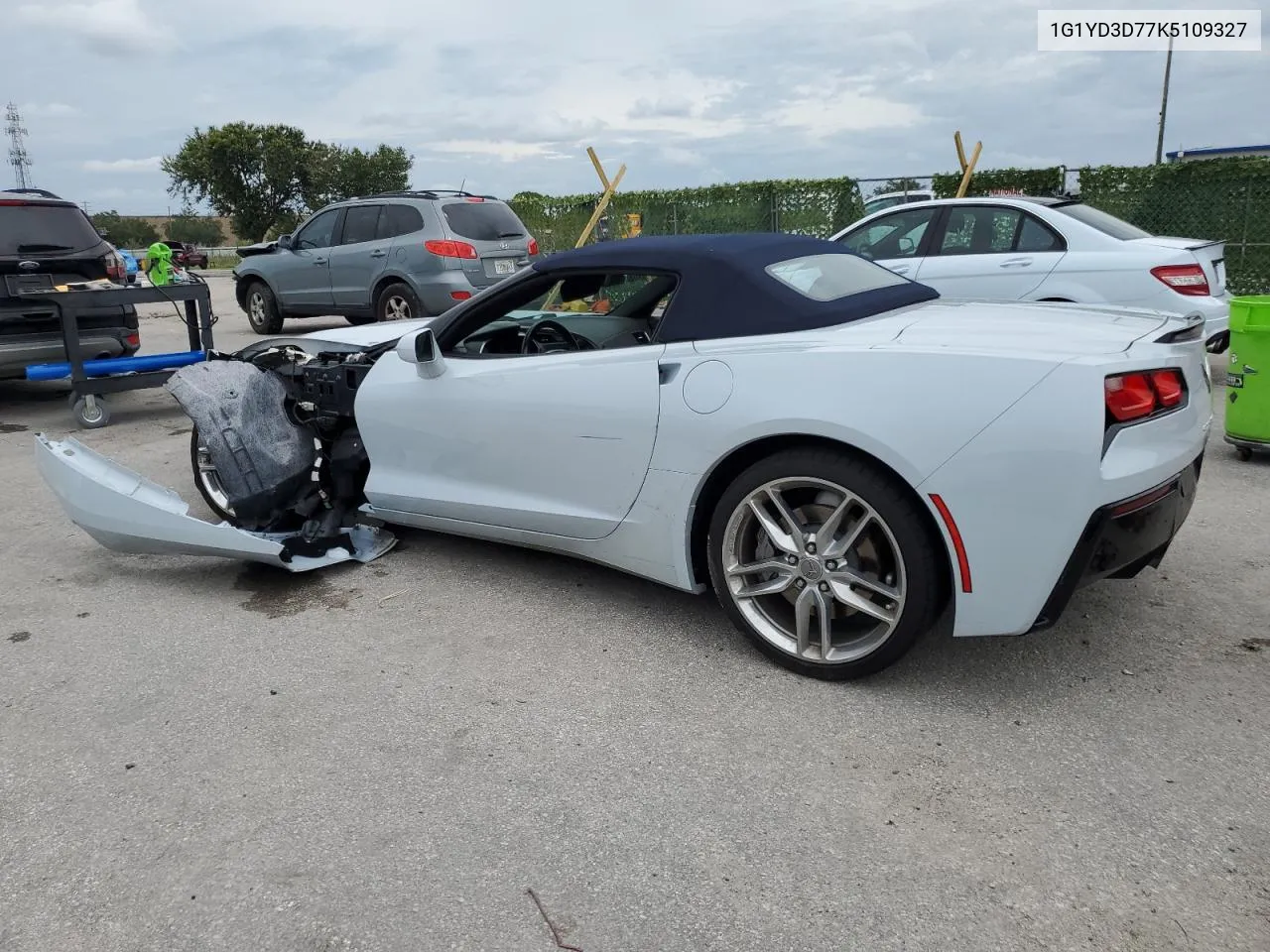 2019 Chevrolet Corvette Stingray 2Lt VIN: 1G1YD3D77K5109327 Lot: 62722504