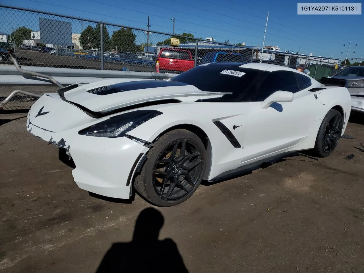 2019 Chevrolet Corvette Stingray 1Lt VIN: 1G1YA2D71K5101131 Lot: 71799024