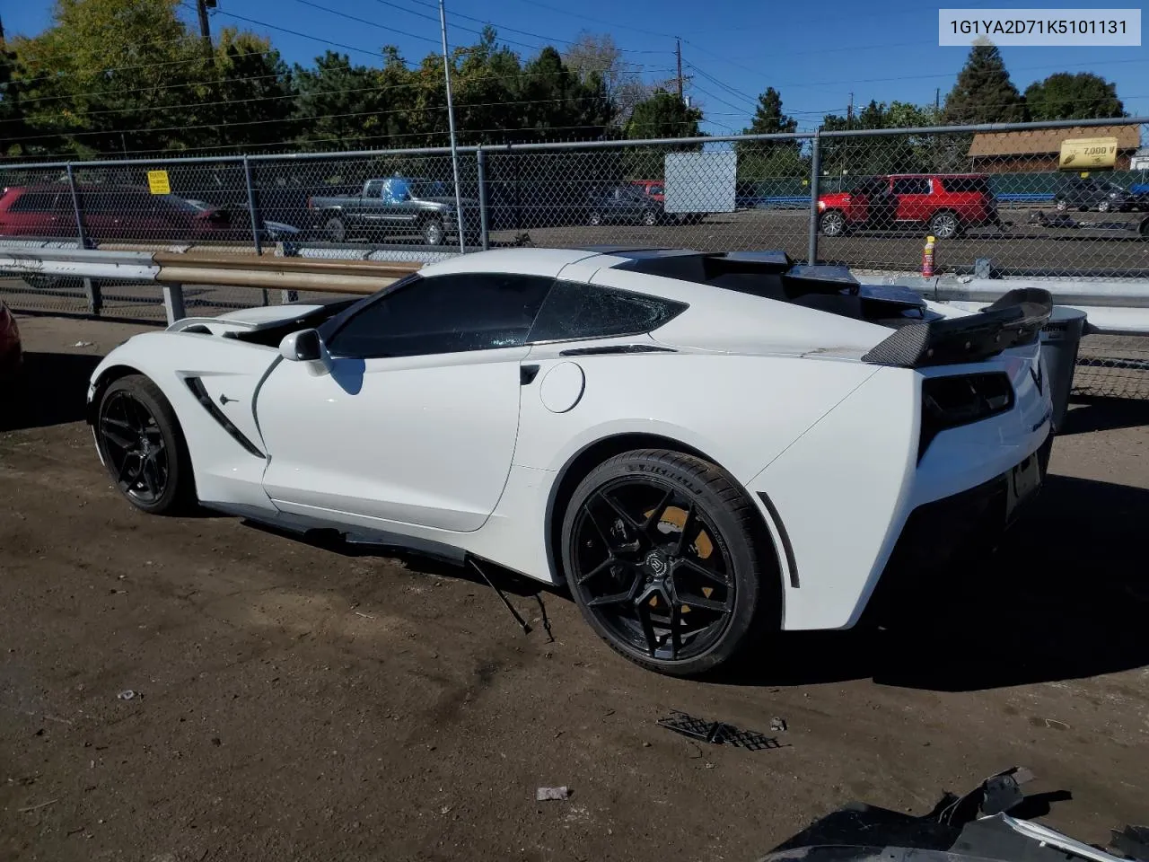 2019 Chevrolet Corvette Stingray 1Lt VIN: 1G1YA2D71K5101131 Lot: 71799024