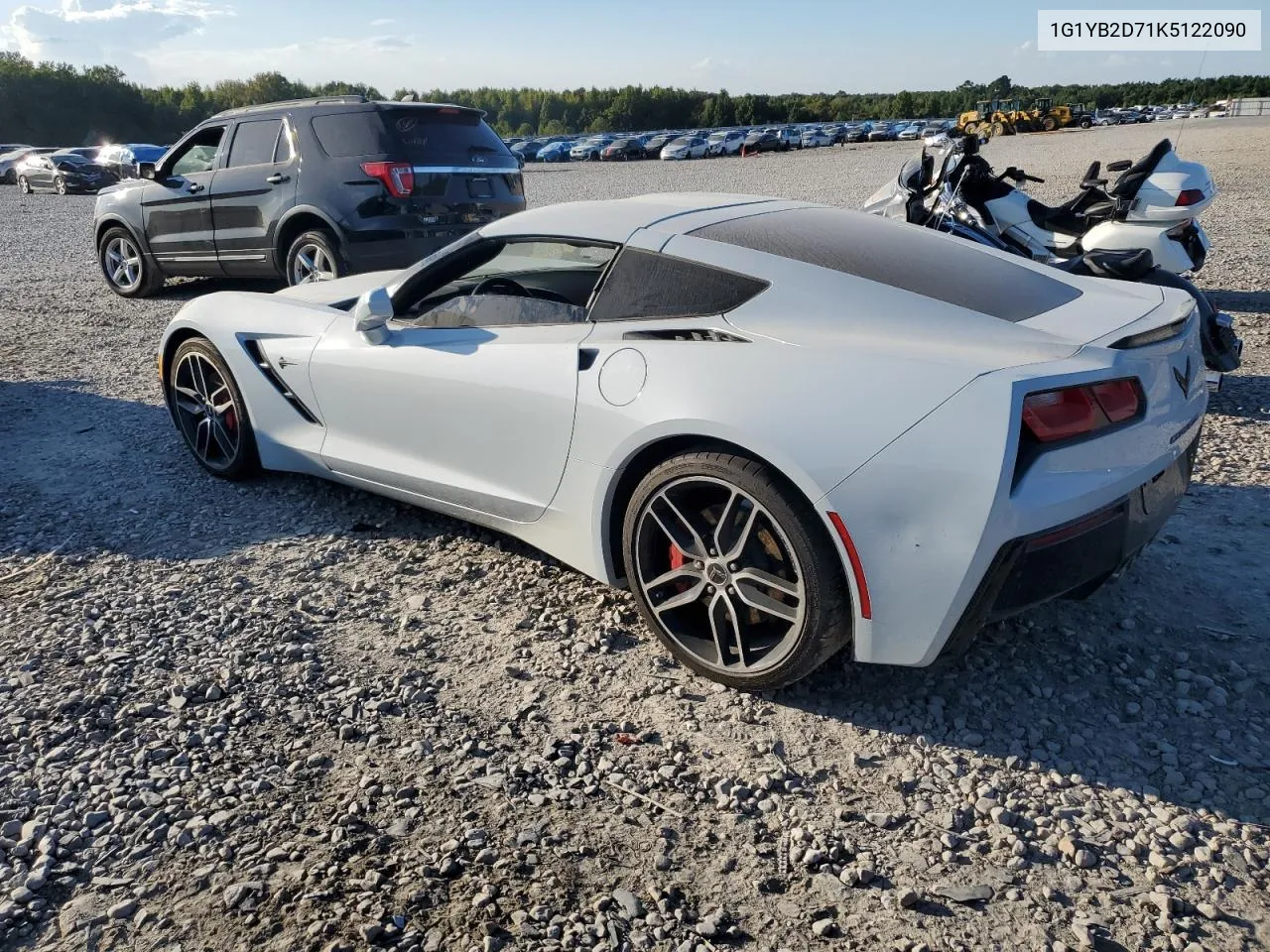 2019 Chevrolet Corvette Stingray 1Lt VIN: 1G1YB2D71K5122090 Lot: 72689304