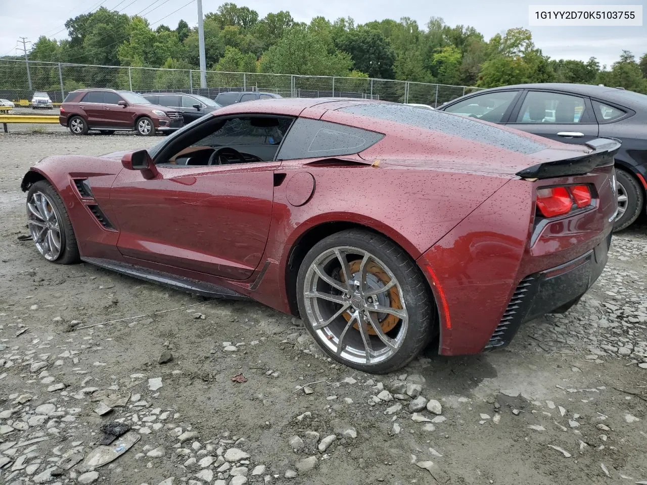 2019 Chevrolet Corvette Grand Sport 2Lt VIN: 1G1YY2D70K5103755 Lot: 72778344