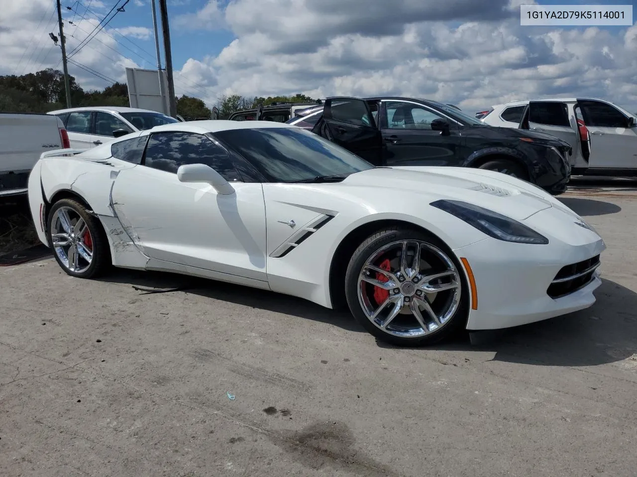 2019 Chevrolet Corvette Stingray 1Lt VIN: 1G1YA2D79K5114001 Lot: 73382024