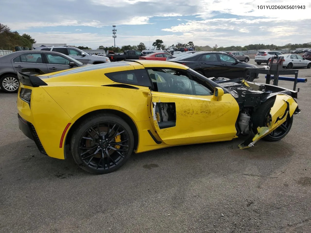 2019 Chevrolet Corvette Z06 3Lz VIN: 1G1YU2D60K5601943 Lot: 74109314