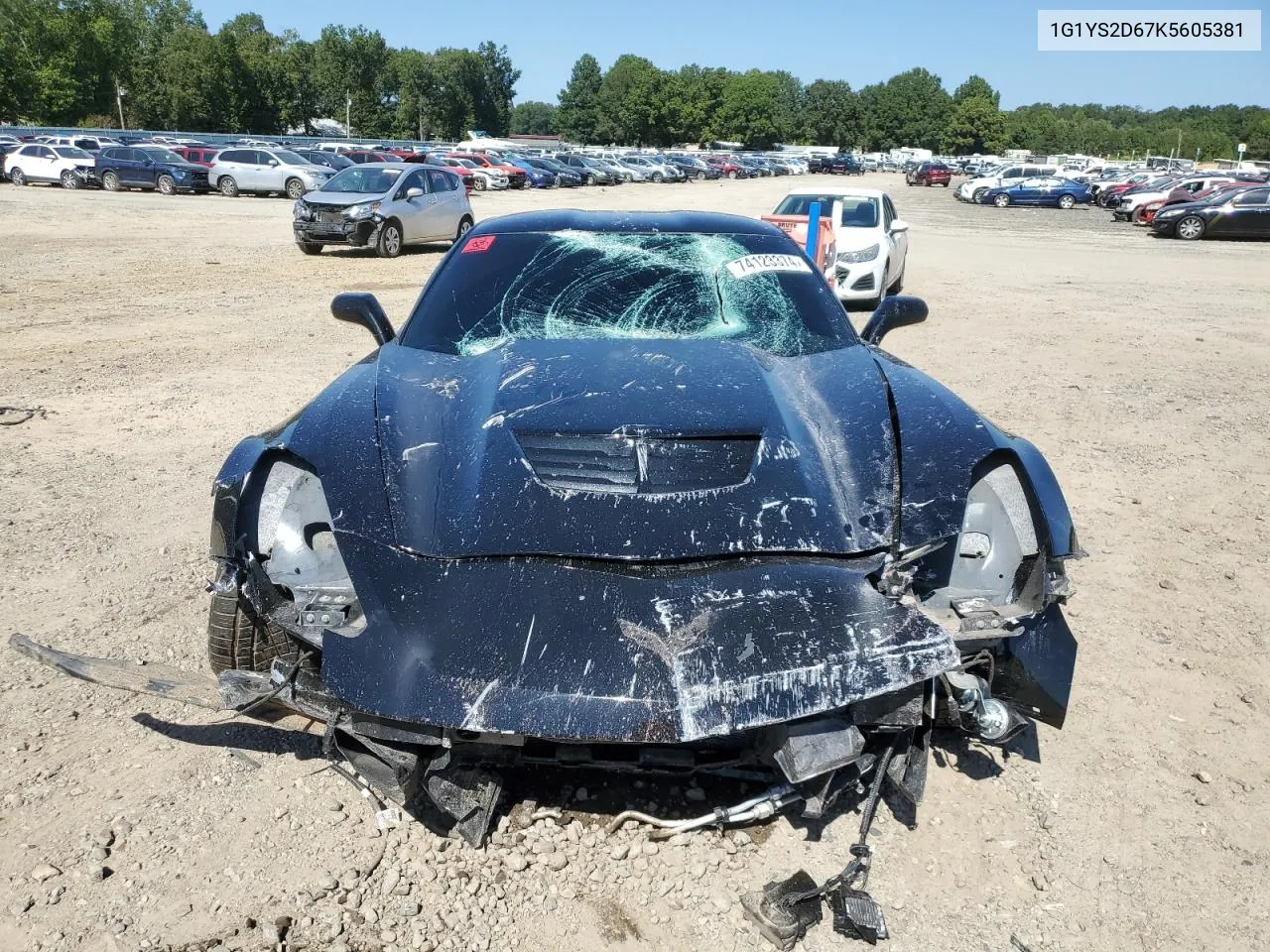 2019 Chevrolet Corvette Z06 2Lz VIN: 1G1YS2D67K5605381 Lot: 74123374