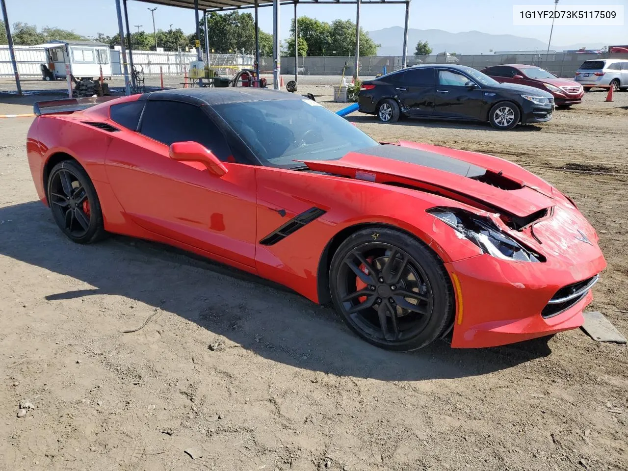 2019 Chevrolet Corvette Stingray 3Lt VIN: 1G1YF2D73K5117509 Lot: 74148224