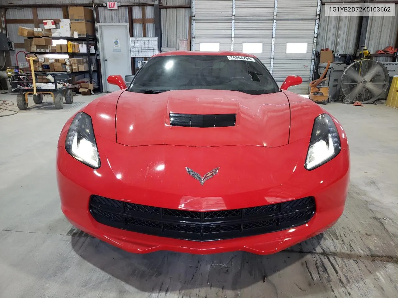 2019 Chevrolet Corvette Stingray 1Lt VIN: 1G1YB2D72K5103662 Lot: 74604764