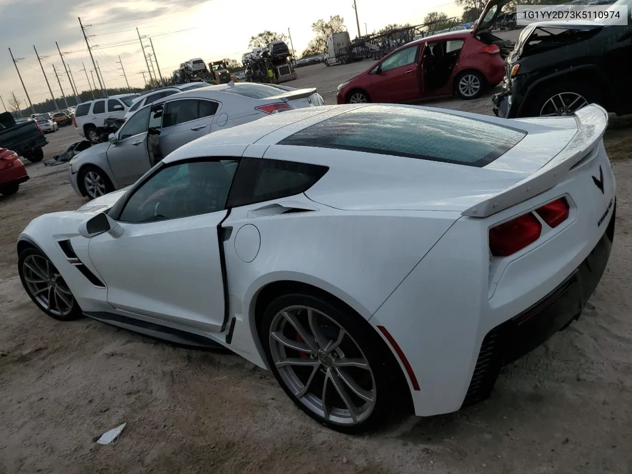 2019 Chevrolet Corvette Grand Sport 2Lt VIN: 1G1YY2D73K5110974 Lot: 75684654